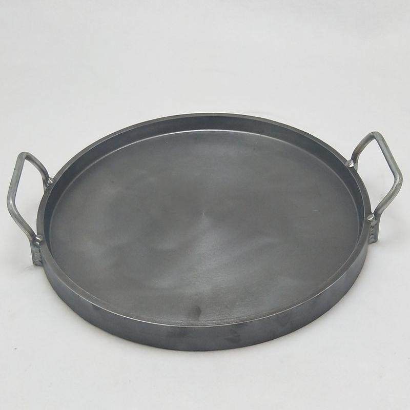 商用大号 加厚 铸铁煎锅 饼铛子 烤盘 电磁炉燃气通用铁板平底锅