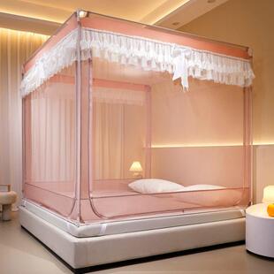 蚊帐2024新款家用卧室防摔全底婴儿童1米8乘2米x2米2的大床蚊帐