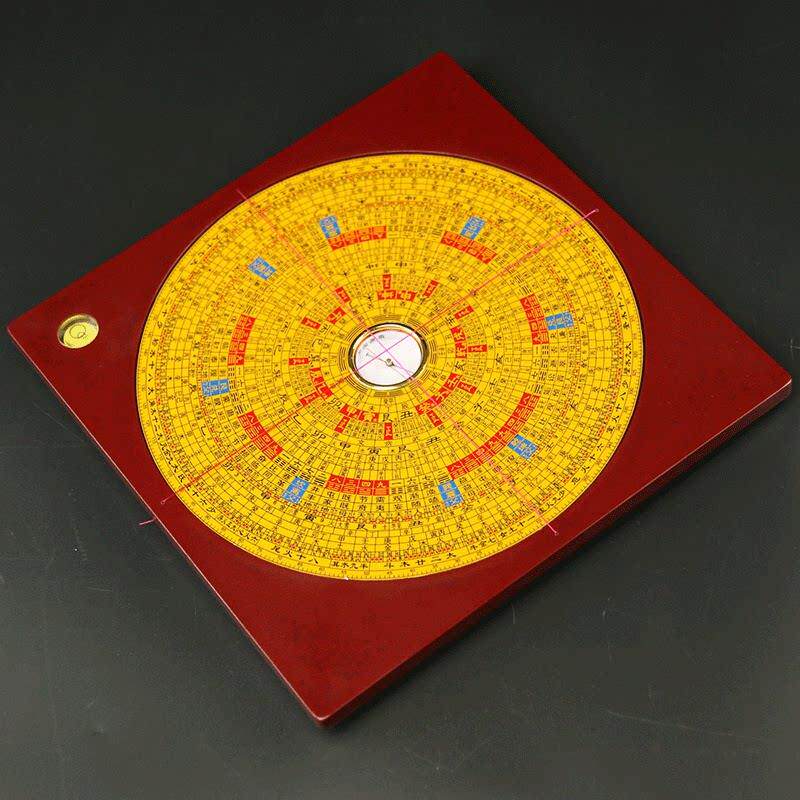 集福堂三元三合综合罗盘风水盘高精度随身携带初学者专业指南针小