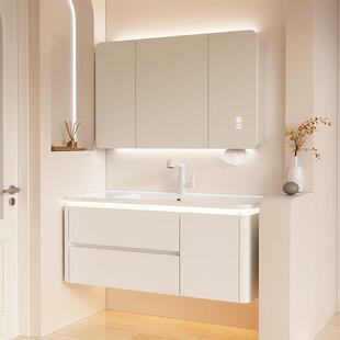 法式浴室柜陶瓷一体盆洗漱台化妆室洗脸盆柜组合洗手盆柜洗手台