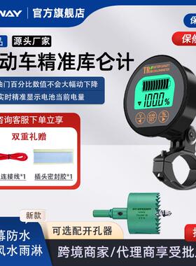TR16防水库仑计电瓶电动车电动机车三轮车电量显示器表电池容量检