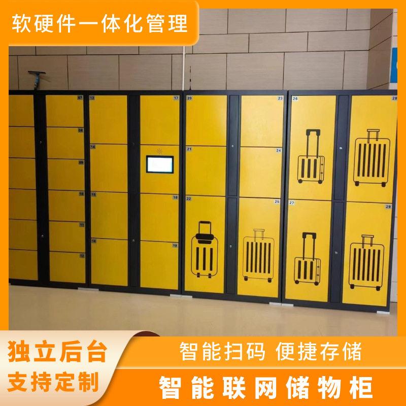 景区智能行李寄存柜微信扫码条码密码酒店车站联网收费管理系统