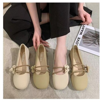 卡迪高软底玛丽珍鞋女浅口单鞋