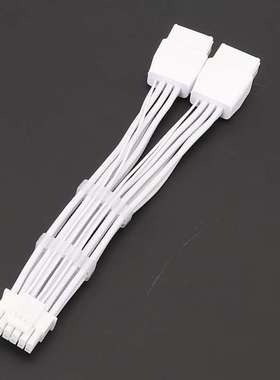白色16AWG压纹线 2x8PIN转16PIN 12VHPWR显卡线12VHPWR 接口供电