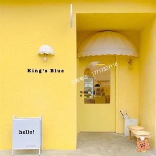 店雨蓬定制门头雨 法式 遮阳棚梯形固定雨棚装 u饰篷欧式 咖啡馆服装