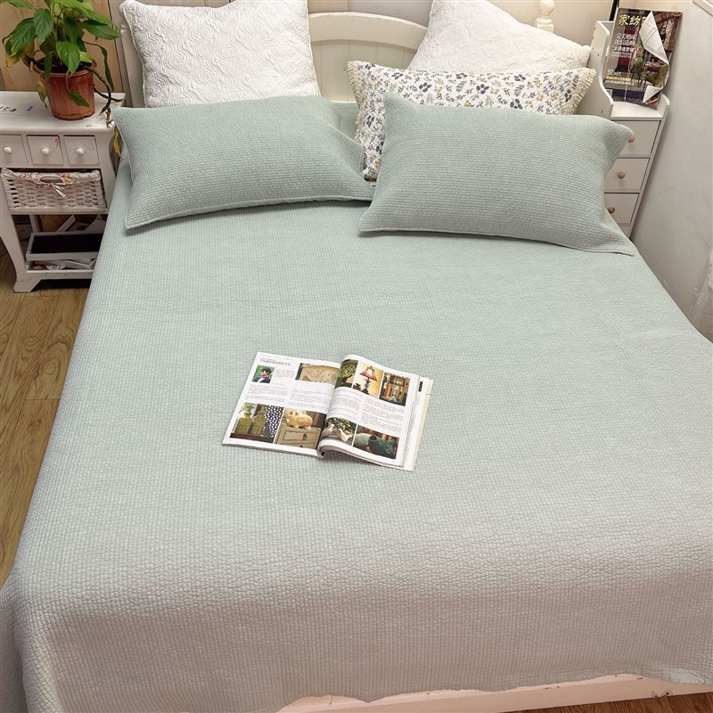 2023直条染色砂洗60支高支密 床单床盖夏被空调被 枕套三件套