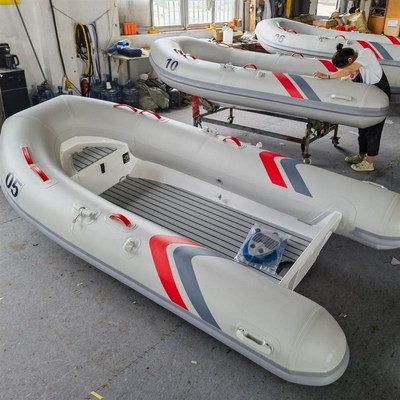 浩裕船艇铝镁合金底壳橡皮艇3.6米钓鱼艇抓渔船