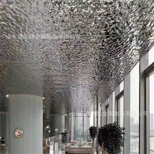 压花波浪板 饰 304水波纹不锈钢板 天花吊顶镜面背景墙装