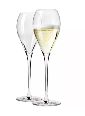 波兰进口Krosno水晶玻璃郁金香型香槟杯对杯气泡酒杯创意鸡尾酒杯