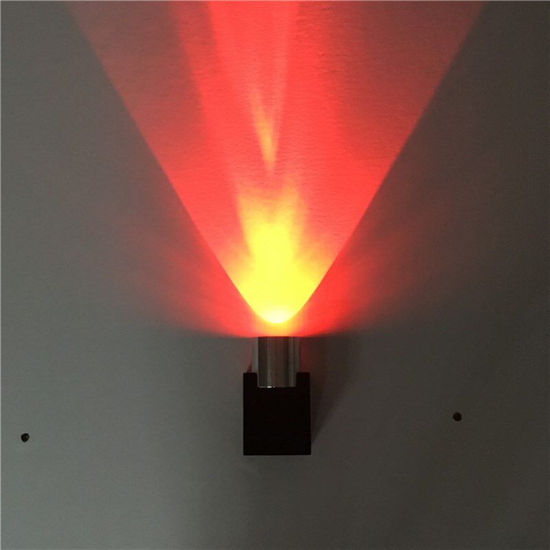 单头铝材创意壁灯1w3w走廊过道背景墙装饰灯室内酒吧ktv效果灯