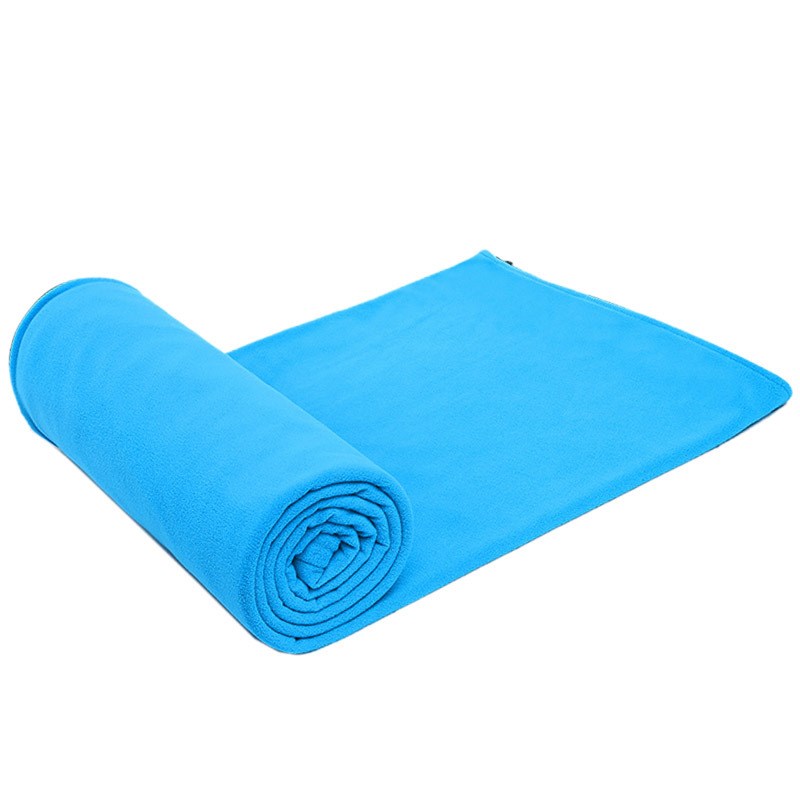 黎程抓绒睡袋500g双面抓绒睡袋信封式魔术贴成人午休内胆睡垫