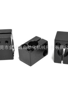 RCD01钢制底座用支架 CAQB简易方型单孔支架轴夹固定沉孔通孔螺纹