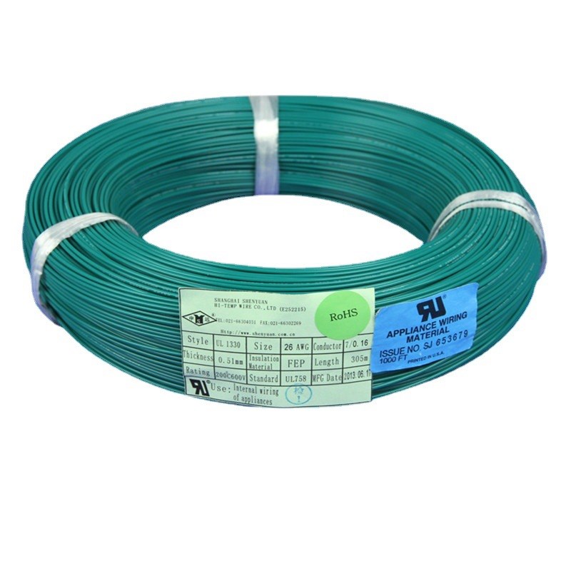 UL1330 26AWG  铁氟龙电子线 镀锡铜线 申远高温线305米