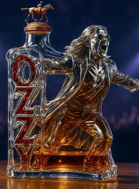 跨境新品Ozzy Osbourne Memorial 奥兹奥斯本纪念威士忌酒瓶