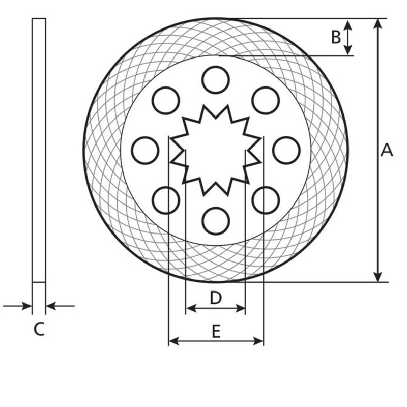 1669474M1,1860964M2,3018480 麦赛弗格森制动摩擦片耐磨离合器