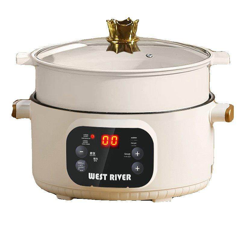 出口德国原款电火锅一体炒菜电炒锅多功能料理锅蒸煎炒不粘电煮锅,厨房电器,电煮锅,淘宝优惠券,粉丝福利购,淘宝优惠卷