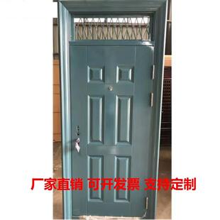 厂家直销宿舍门专用室内学校门房工地入户门进带气窗双开户外工程