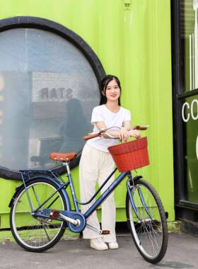 JINT通勤车单速载人男女自行车轻快上班买菜上学成人单车