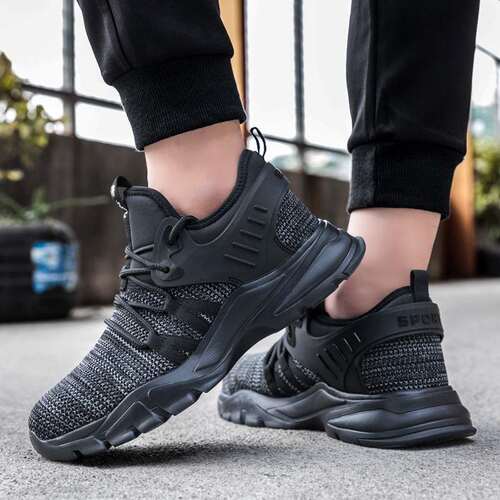 杰孚新款劳保鞋 透气轻便钢头防砸防刺穿安全鞋 safety shoes