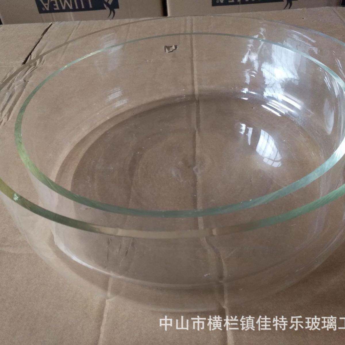 大直径35CM封底玻璃承受高温玻璃缸直售