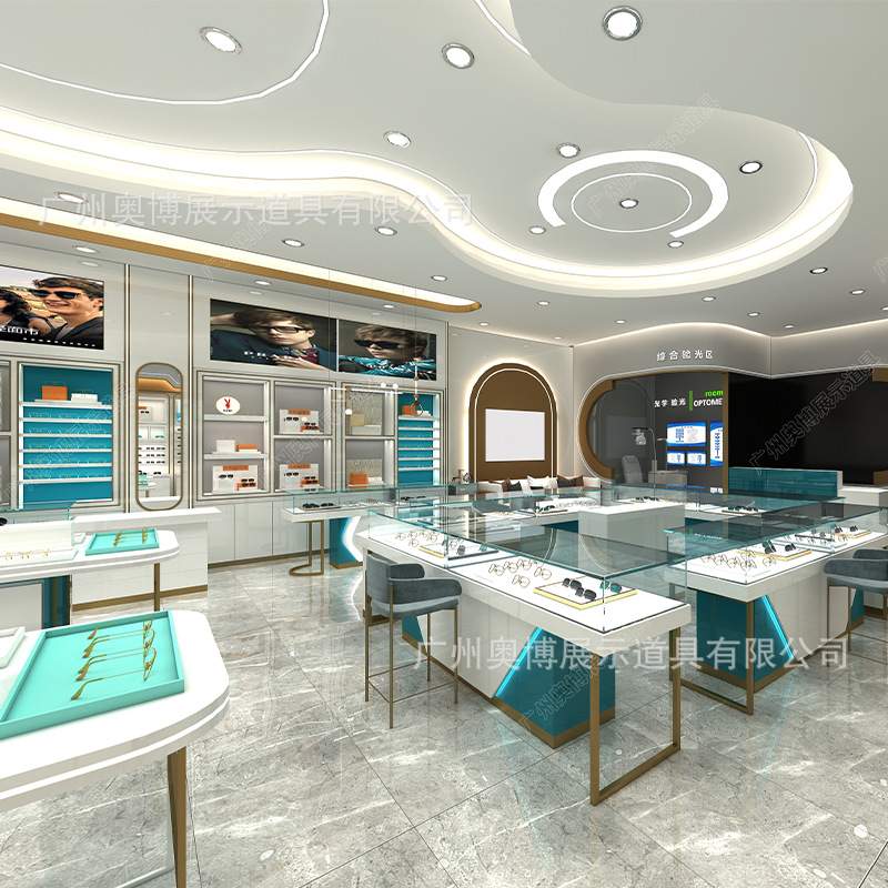 眼镜店展示柜太阳镜墨镜展示架眼镜柜台整店展柜设计展厅专用