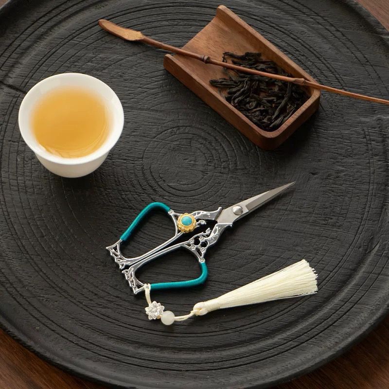 精致手工编织流苏茶剪