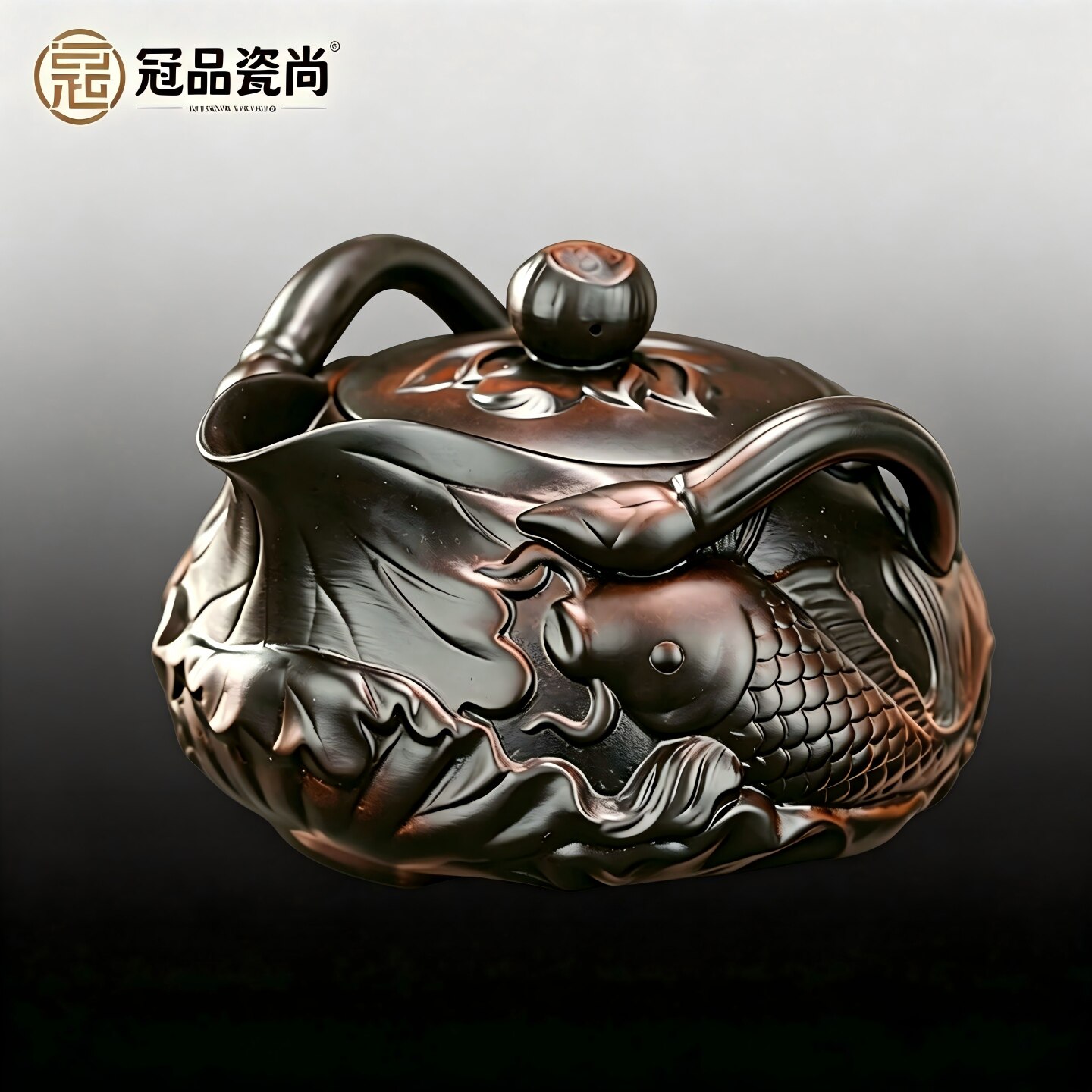原矿建水紫陶家用手抓茶壶礼品装