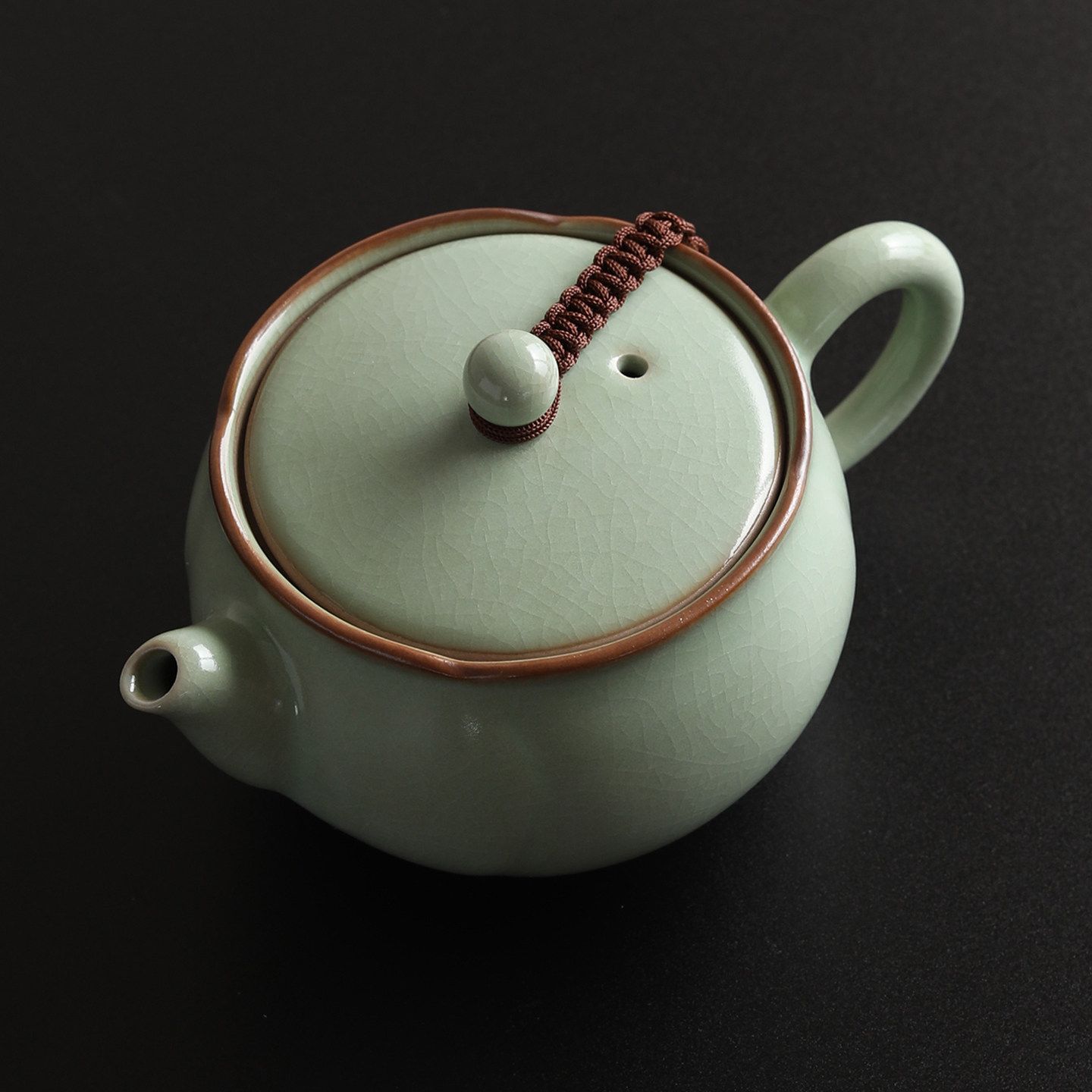 汝窑茶壶家用陶瓷泡茶壶