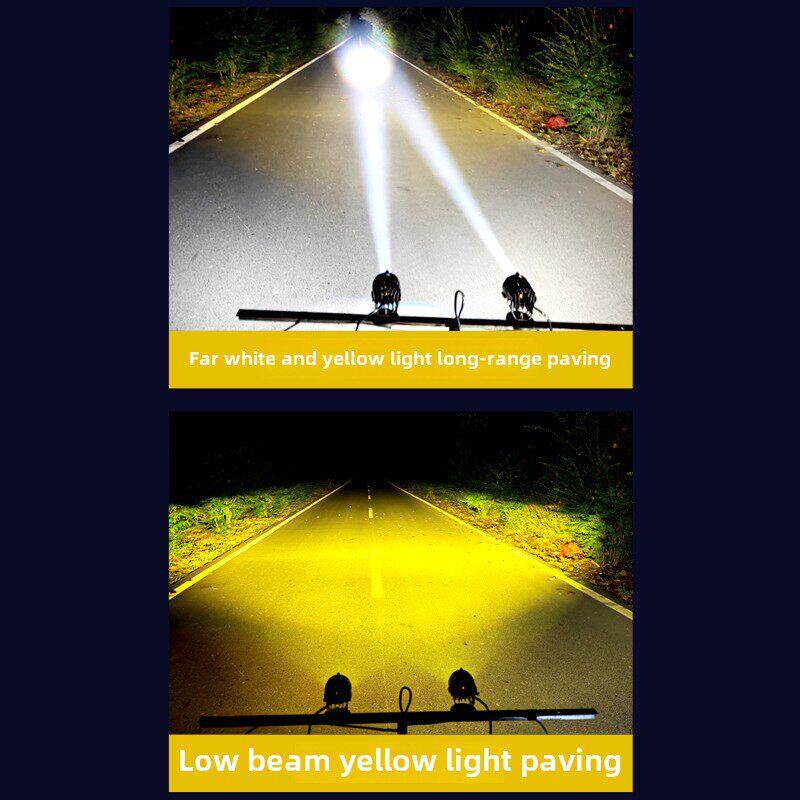 汽车Led激光炮摩托车长光束灯强光超亮电动车卡车前保险杠外置远