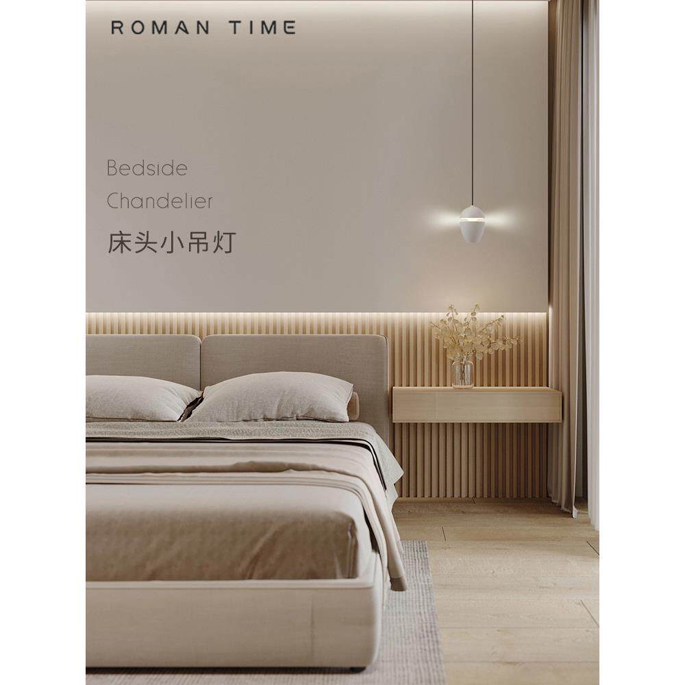 吧台小吊灯北欧单头餐厅极简吊灯简约时尚卧室床头调性茶台可升缩
