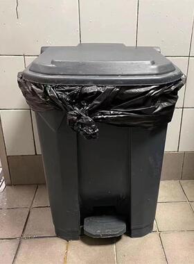 饭厅用87L脚踏垃圾桶同款灰色脚踏桶分类垃圾桶