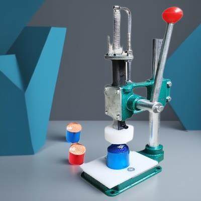 盛驰小型手动冲床茶叶易拉罐压盖机铝罐压力机冲压机罐子封口机