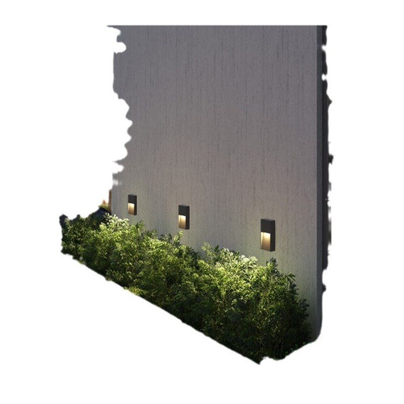 刻为户外壁灯防水庭院洗墙灯现代简约台阶楼梯踏步灯室外外墙角灯