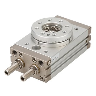 SMC型旋转气缸MSQB20A摆动180度齿轮齿条式 MSQB50R旋转摆台气缸