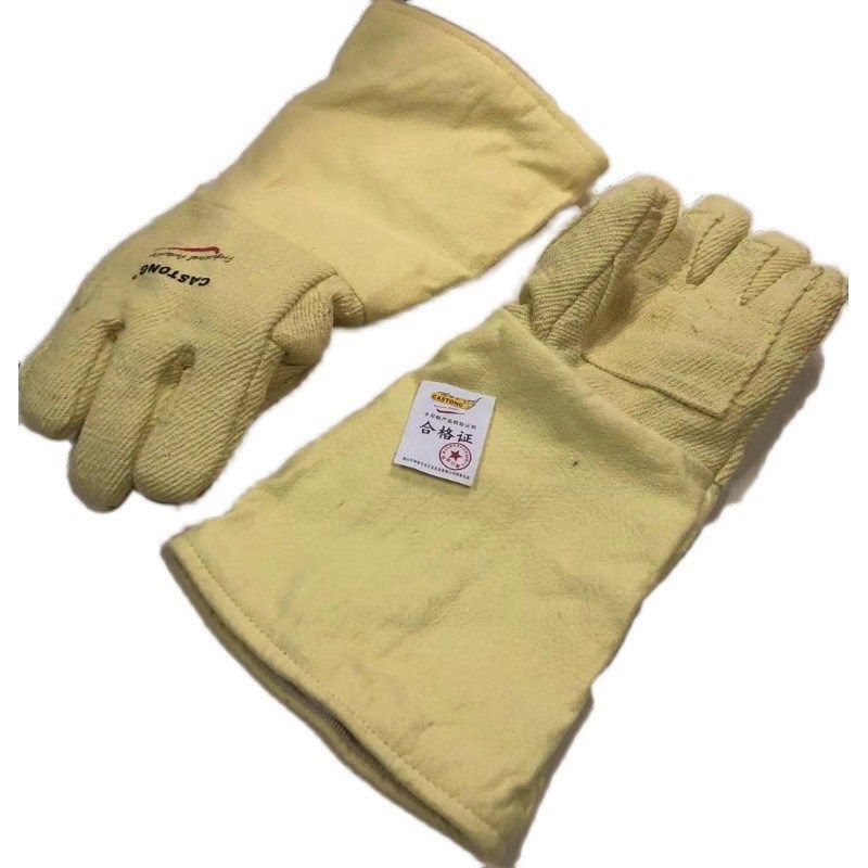 卡司顿YAAE-5T-45-1 隔热耐高温1000度手套阻燃防火防烫工业五指