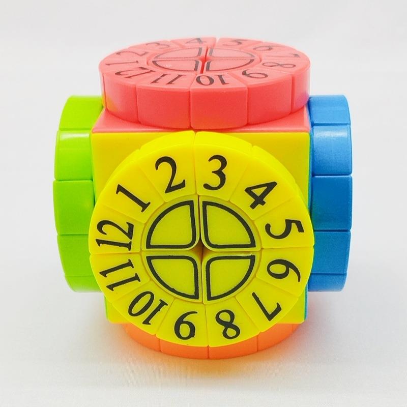 梯色 时间机器魔方 彩色数字时光轮魔方 Time Machine Cube