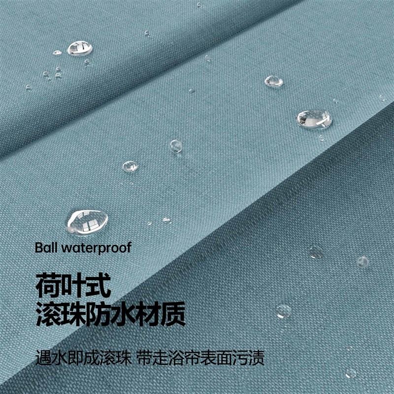 免打孔防水小窗帘隐形折叠浴室浴帘卫生间窗帘遮挡帘厕所厨房隔断