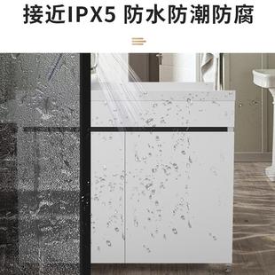 石英石一体洗衣台盆阳台家用洗衣池带搓板洗手盆柜组合加宽洗衣槽