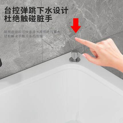 小户型迷你洗衣池阳台落地式不锈钢支架洗手盆一体陶瓷加深洗衣槽