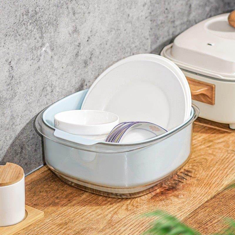 双层洗菜盆沥水篮厨房洗水果蔬菜家用网红套装圆形创意塑料洗菜篮,家庭/个人清洁工具,脸盆,淘宝优惠券,粉丝福利购,淘宝优惠卷