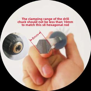 Bold型号50cm 304长不锈钢麻酱火锅底肉馅搅拌杆电钻搅拌杆