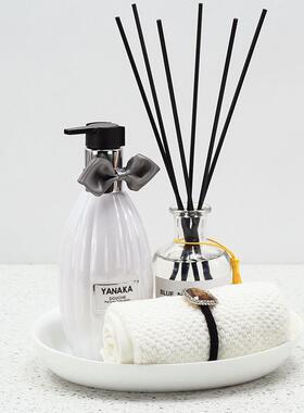 样板房装饰摆件托盘组合套装浴室柜台面摆设样板间卫生间壁龛饰品