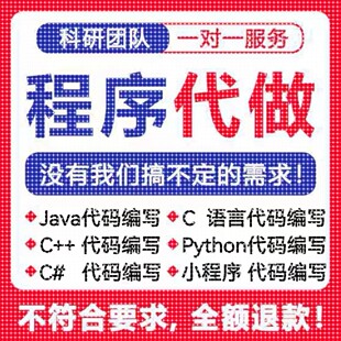 计算机Java代码编写C语言程序Python代编qt设计C++代做C#开发安卓