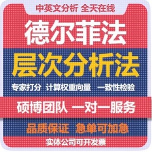 德尔菲法层次分析法AHP模糊综合评价方案准则权重熵值法TOPSIS