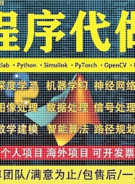 matlab代编程序代做代码帮做复现python深度机器学习算法仿真设计