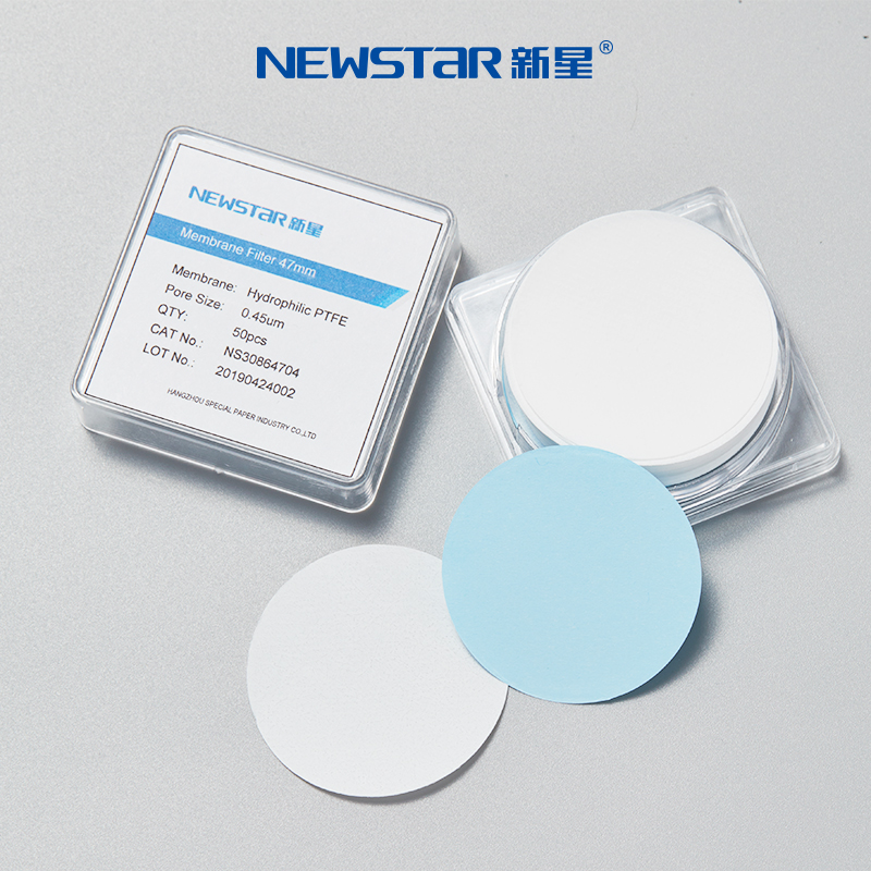 新星耐强酸碱亲水有机聚四氟乙烯PTFE微孔滤膜圆片膜4J7mm50mm0.2