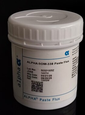 供应原装ALPHA 阿尔法无铅助焊膏OM338助焊膏alpha焊剂免清洗焊油