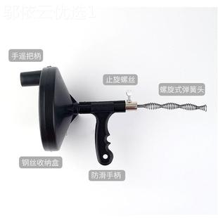 炮通管道工具掏丝簧堵钢塞 通下水道疏神器通马桶厕通所一无品牌