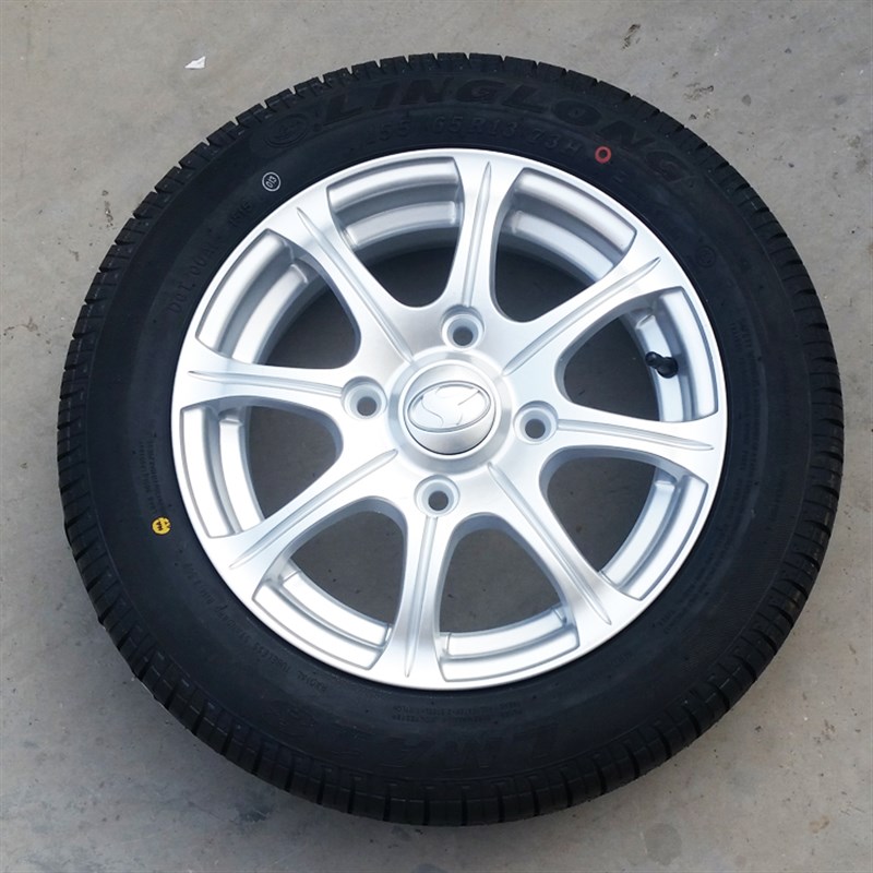 时风电动轿车D101铝备胎 整体轮 155/65R13铝合金备胎时风备胎