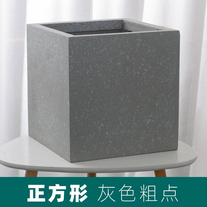 方形水泥花盆非镁泥水泥盆大口径方盆花箱简约厂家可定制